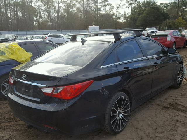 5NPEB4AC2BH221928 - 2011 HYUNDAI SONATA GLS BLACK photo 4