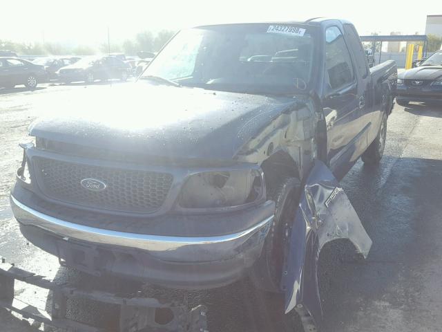 1FTRX17282NB31747 - 2002 FORD F150 BLUE photo 2