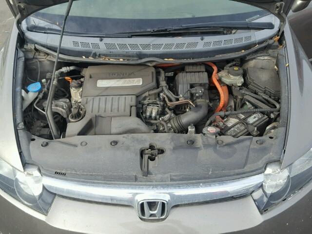 JHMFA36256S021309 - 2006 HONDA CIVIC HYBR GRAY photo 7