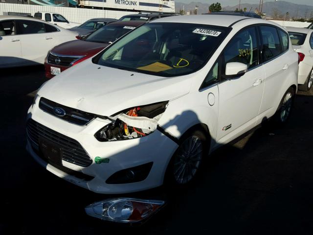 1FADP5CUXEL516922 - 2014 FORD C-MAX PREM WHITE photo 2