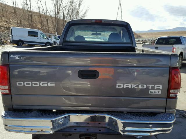 1D7HG42K24S634057 - 2004 DODGE DAKOTA SLT GRAY photo 10