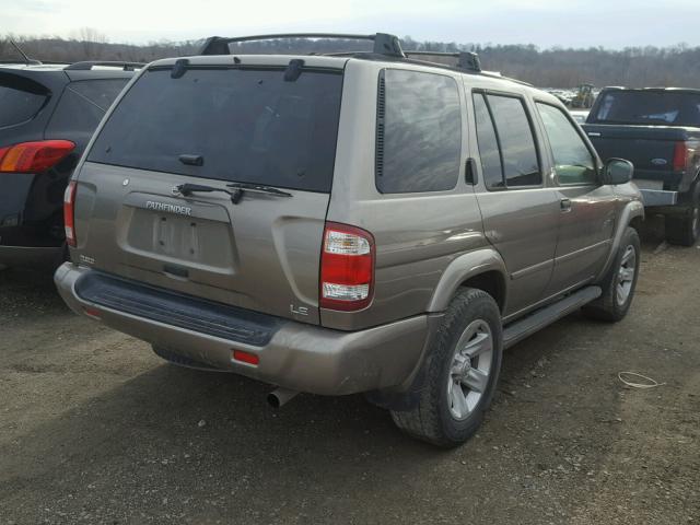 JN8DR09X83W710373 - 2003 NISSAN PATHFINDER BROWN photo 4