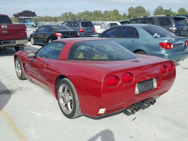 1G1YY22G7W5126166 - 1998 CHEVROLET CORVETTE MAROON photo 3