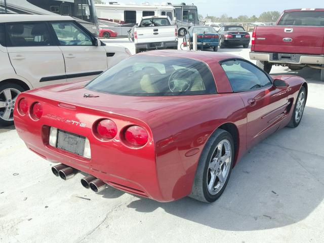 1G1YY22G7W5126166 - 1998 CHEVROLET CORVETTE MAROON photo 4