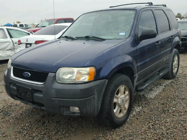 1FMYU03144DA21018 - 2004 FORD ESCAPE XLT BLUE photo 2