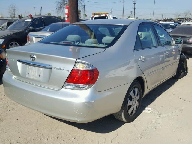 4T1BE32K85U594195 - 2005 TOYOTA CAMRY LE SILVER photo 4