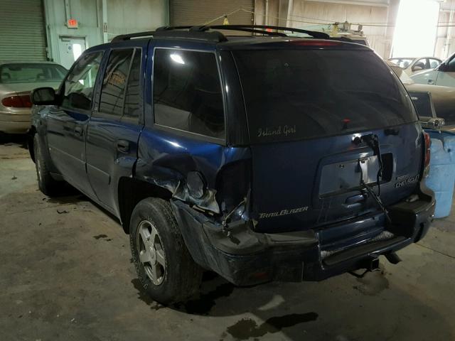 1GNDT13S642430774 - 2004 CHEVROLET TRAILBLAZE BLUE photo 3