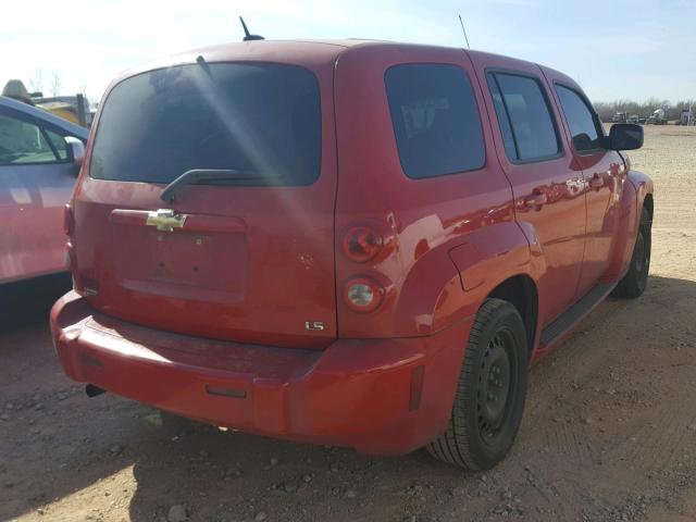 3GNDA13D58S581073 - 2008 CHEVROLET HHR LS RED photo 4