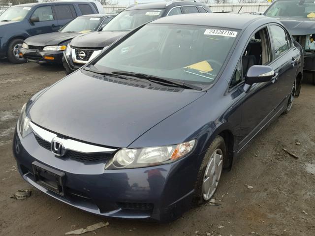 JHMFA362X9S002923 - 2009 HONDA CIVIC HYBR BLUE photo 2