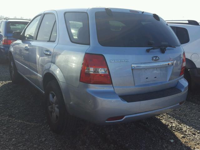 KNDJD735985801825 - 2008 KIA SORENTO EX BLUE photo 3