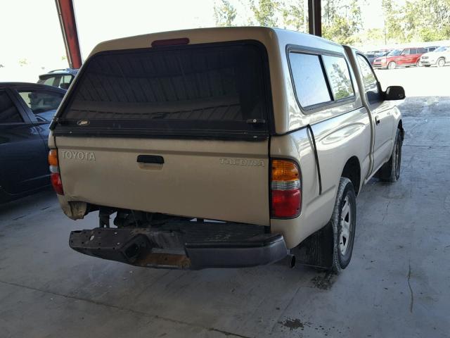 5TENL42N33Z245716 - 2003 TOYOTA TACOMA GOLD photo 4