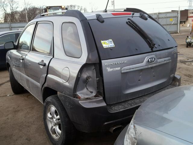 KNDJE723977348094 - 2007 KIA SPORTAGE E SILVER photo 3