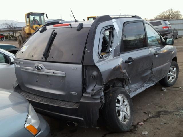 KNDJE723977348094 - 2007 KIA SPORTAGE E SILVER photo 4