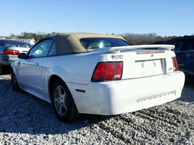 1FAFP44453F332789 - 2003 FORD MUSTANG WHITE photo 3