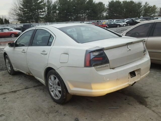 4A3AB36F56E061624 - 2006 MITSUBISHI GALANT ES WHITE photo 3