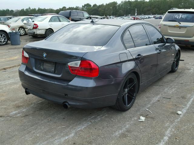 WBAVB73528VH24738 - 2008 BMW 335 I GRAY photo 4