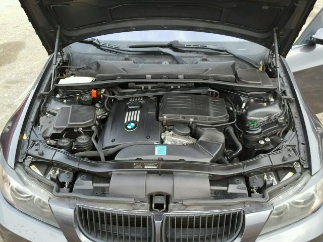 WBAVB73528VH24738 - 2008 BMW 335 I GRAY photo 7