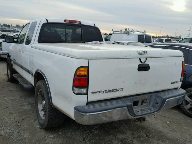 5TBRT34172S313509 - 2002 TOYOTA TUNDRA ACC WHITE photo 3