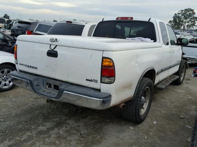 5TBRT34172S313509 - 2002 TOYOTA TUNDRA ACC WHITE photo 4