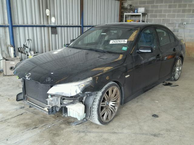 WBANW53578CT54887 - 2008 BMW 550 I BLACK photo 2