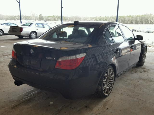 WBANW53578CT54887 - 2008 BMW 550 I BLACK photo 4