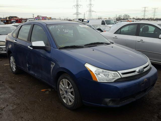 1FAHP35N48W166038 - 2008 FORD FOCUS SE BLUE photo 1