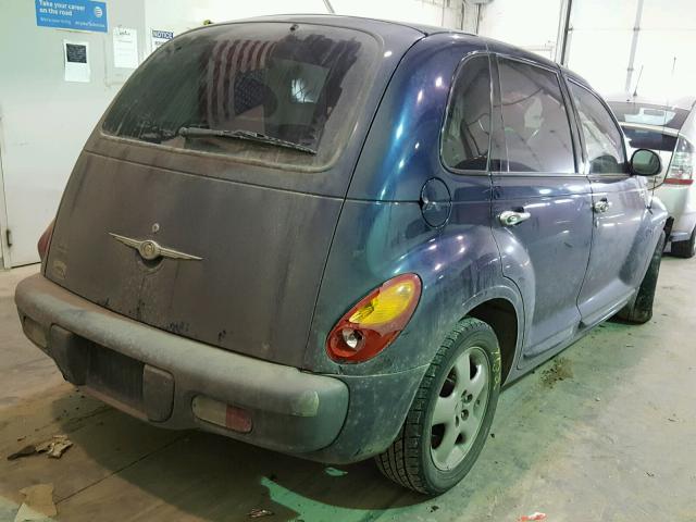 3C8FY4BB51T644945 - 2001 CHRYSLER PT CRUISER BLUE photo 4