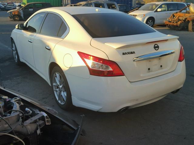 1N4AA5AP9BC839372 - 2011 NISSAN MAXIMA S WHITE photo 3