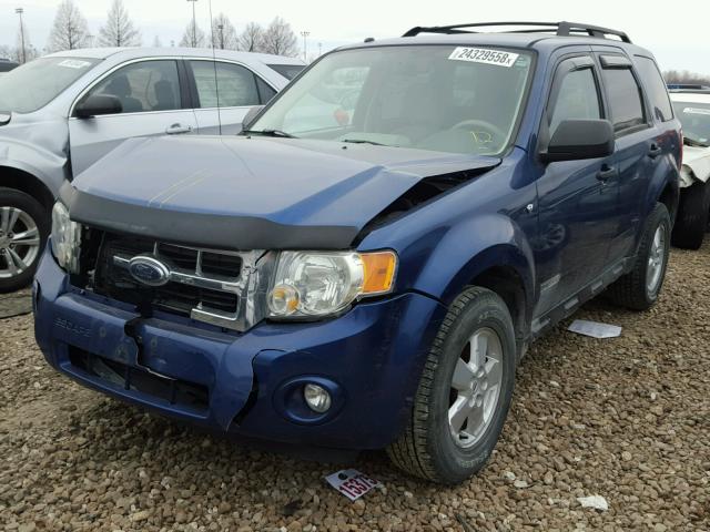 1FMCU03148KB10597 - 2008 FORD ESCAPE XLT BLUE photo 2