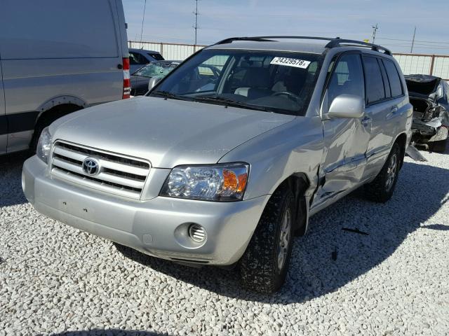 JTEEP21A360160074 - 2006 TOYOTA HIGHLANDER SILVER photo 2