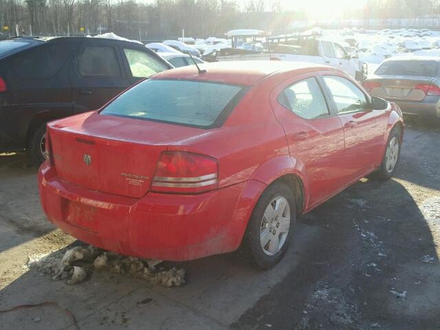 1B3LC46B79N506429 - 2009 DODGE AVENGER SE RED photo 4