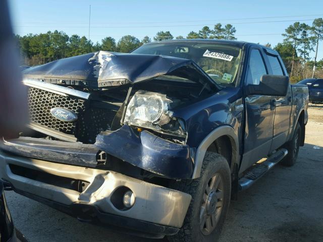 1FTPW14V48FA10189 - 2008 FORD F150 SUPER BLUE photo 2