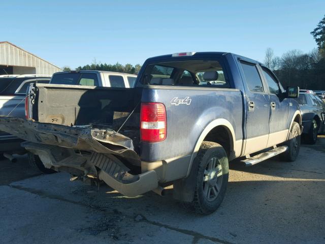 1FTPW14V48FA10189 - 2008 FORD F150 SUPER BLUE photo 4