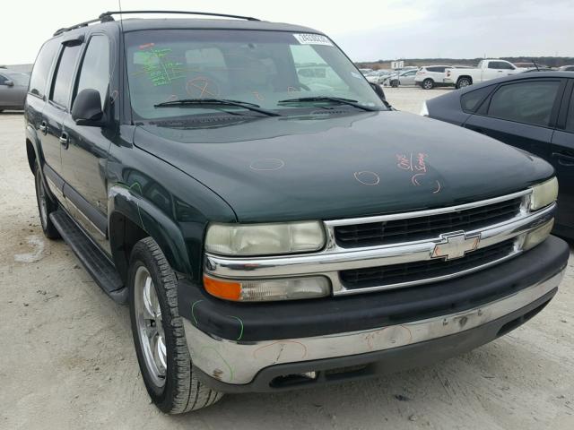 3GNEC16Z92G277521 - 2002 CHEVROLET SUBURBAN C GREEN photo 1