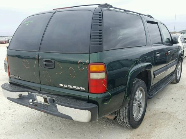 3GNEC16Z92G277521 - 2002 CHEVROLET SUBURBAN C GREEN photo 4