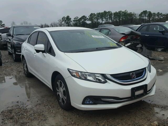 19XFB4F33FE000555 - 2015 HONDA CIVIC HYBR WHITE photo 1