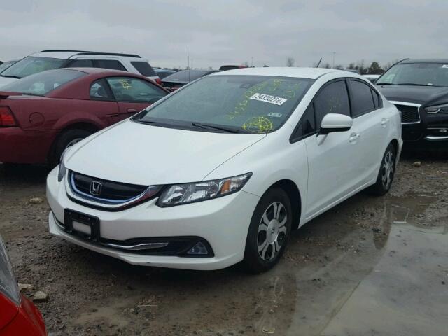 19XFB4F33FE000555 - 2015 HONDA CIVIC HYBR WHITE photo 2