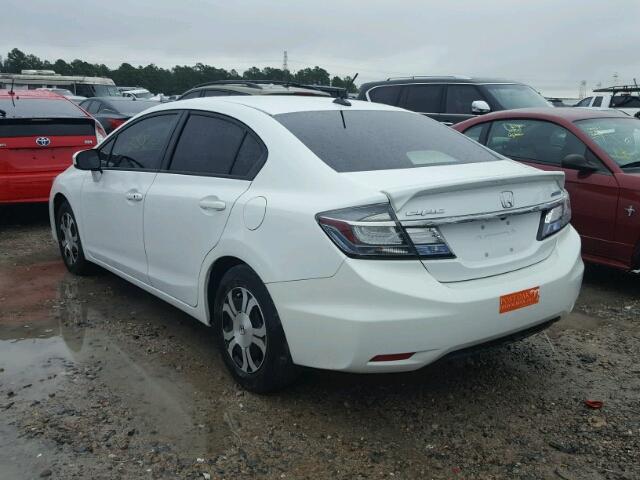 19XFB4F33FE000555 - 2015 HONDA CIVIC HYBR WHITE photo 3