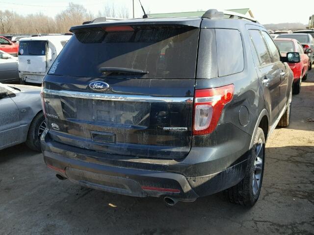 1FM5K7F83FGB60794 - 2015 FORD EXPLORER L BLACK photo 4