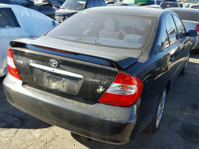 4T1BE32K74U374691 - 2004 TOYOTA CAMRY LE BLACK photo 4