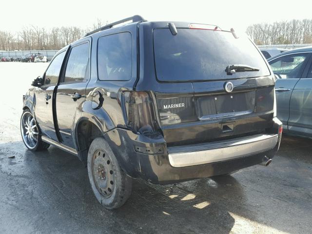 4M2CN8B72AKJ29218 - 2010 MERCURY MARINER BLACK photo 3