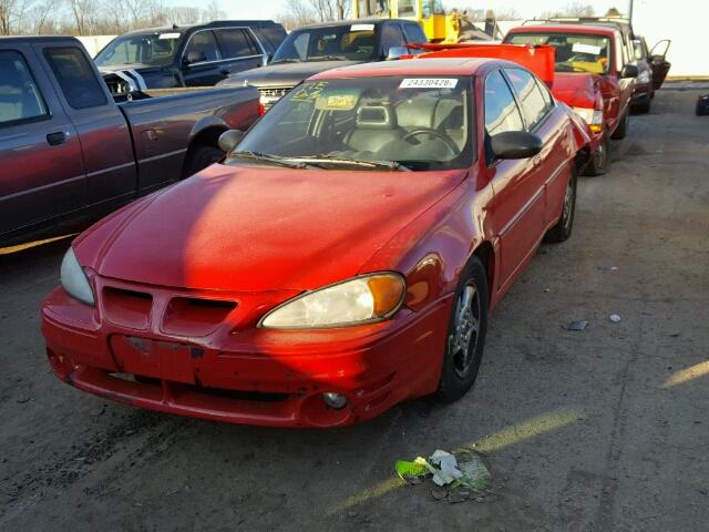 1G2NW52E93C183111 - 2003 PONTIAC GRAND AM G RED photo 2