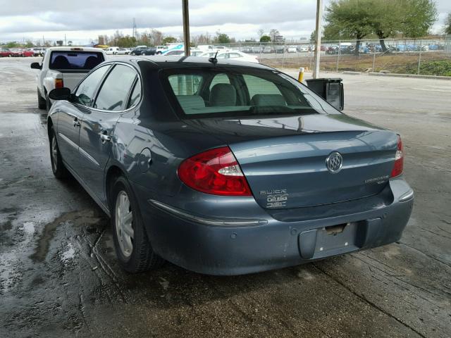 2G4WD582061219745 - 2006 BUICK LACROSSE C BLUE photo 3