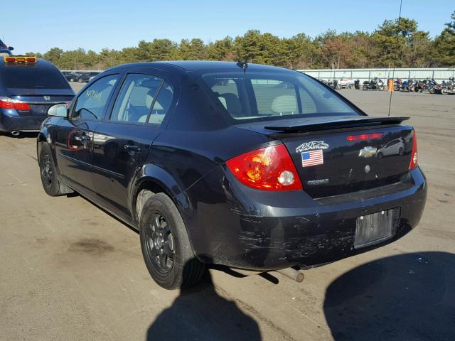 1G1AB5F58A7117695 - 2010 CHEVROLET COBALT LS BLACK photo 3