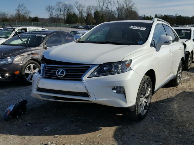 2T2ZK1BA8FC162403 - 2015 LEXUS RX 350 WHITE photo 2