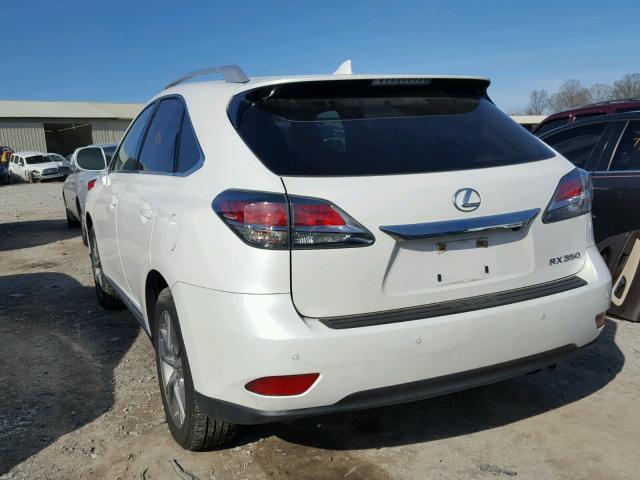 2T2ZK1BA8FC162403 - 2015 LEXUS RX 350 WHITE photo 3