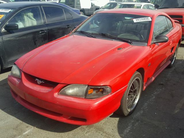 1FALP42T2SF191403 - 1995 FORD MUSTANG GT RED photo 2