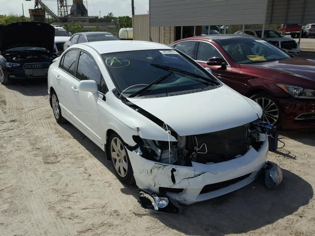 19XFA1F51BE024303 - 2011 HONDA CIVIC LX WHITE photo 1