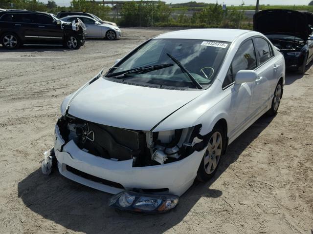 19XFA1F51BE024303 - 2011 HONDA CIVIC LX WHITE photo 2