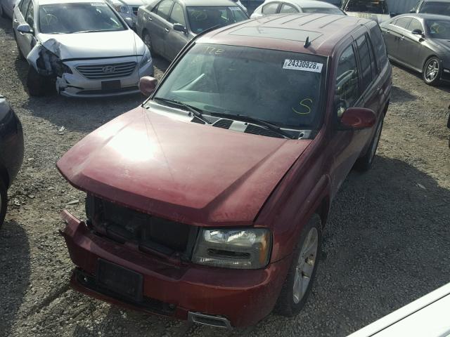 1GNET13H272134180 - 2007 CHEVROLET TRAILBLAZE MAROON photo 2